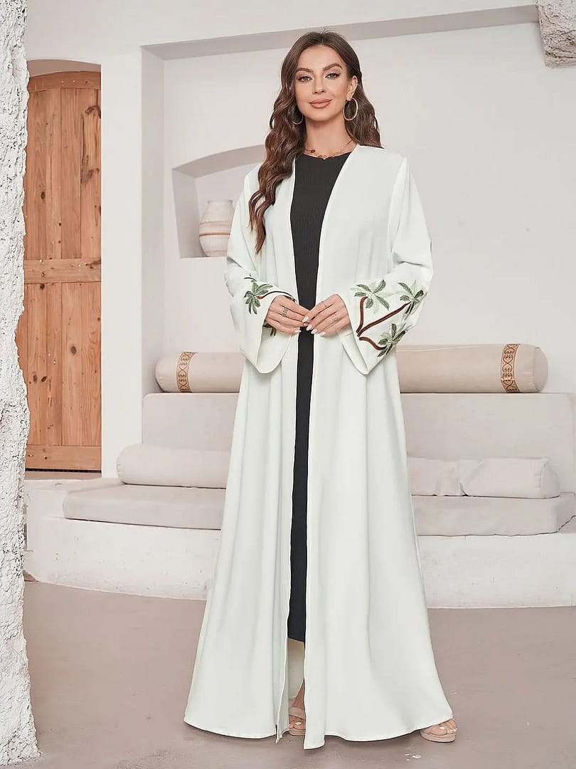 Kimono Abaya Blanc Long Kimono Spirit